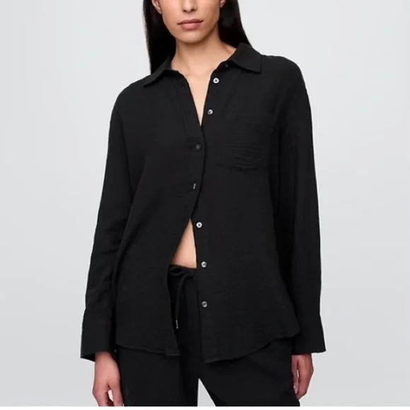 J Crew Gauze Button Up M - Picture 1 of 5